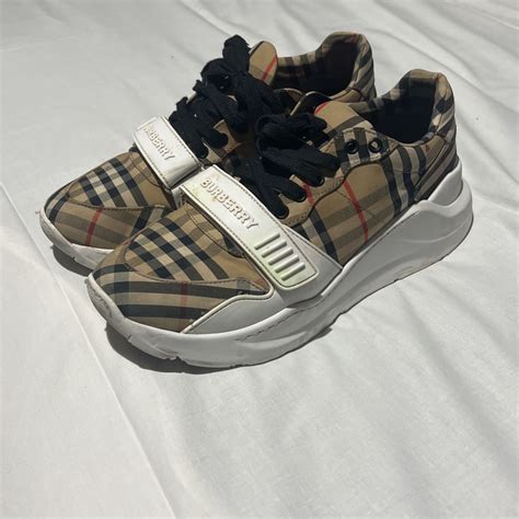 burberry regis check chunky sneakers|regis check trainer sneakers.